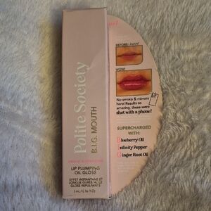 Polite Society Lip Gloss NIB